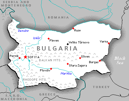 [The Map of Bulgaria]